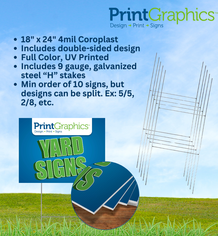 24” x 18" Yard Signs