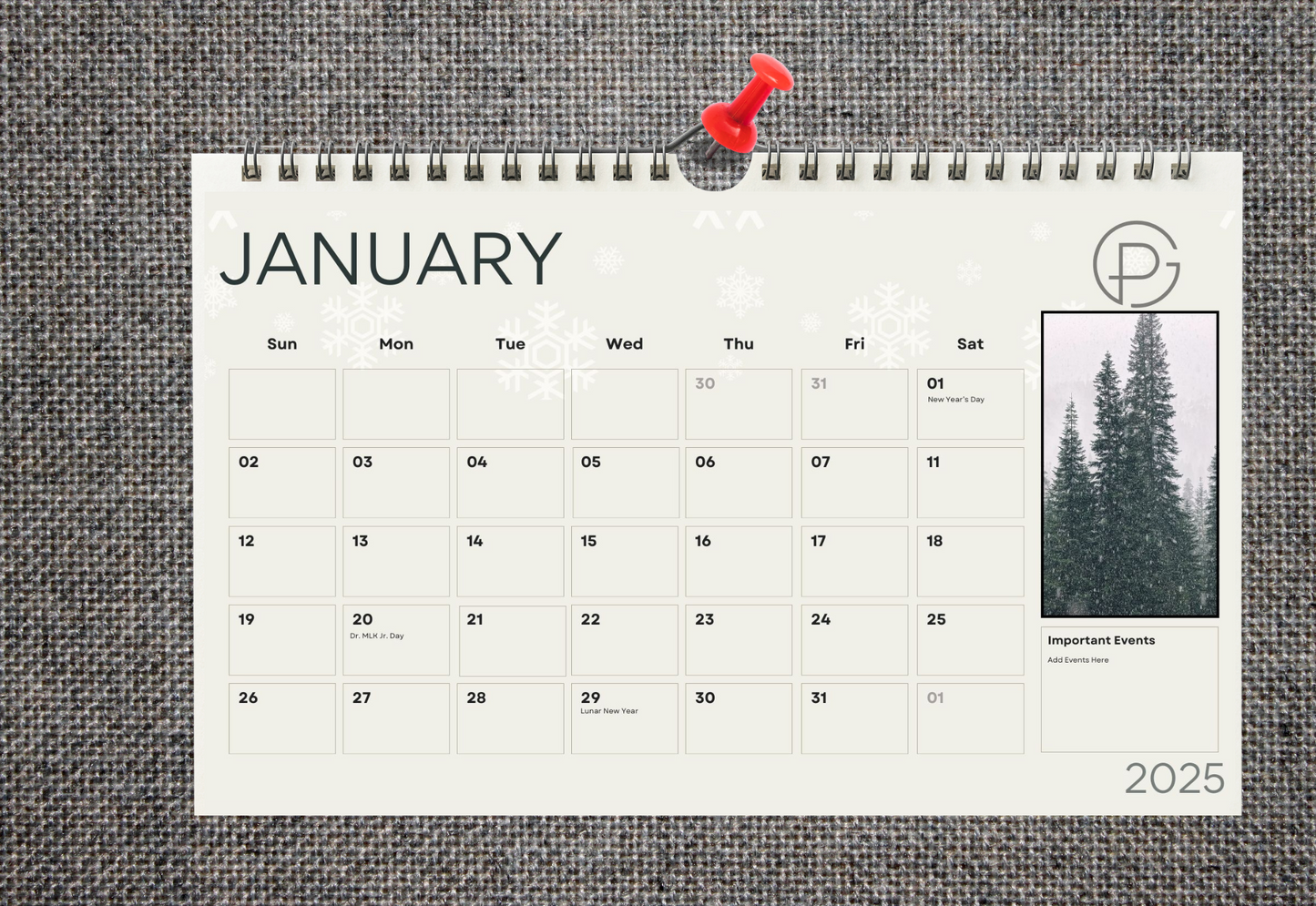 Custom Wall Calendars (Bulk Quantity)