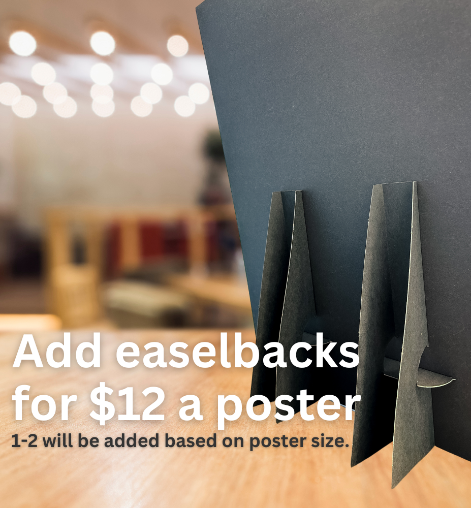 Add Easelbacks to Posters