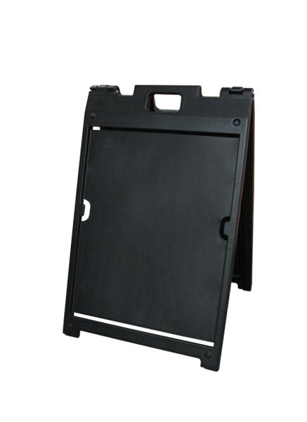 Black; Plastic A-Frame Insert Holder