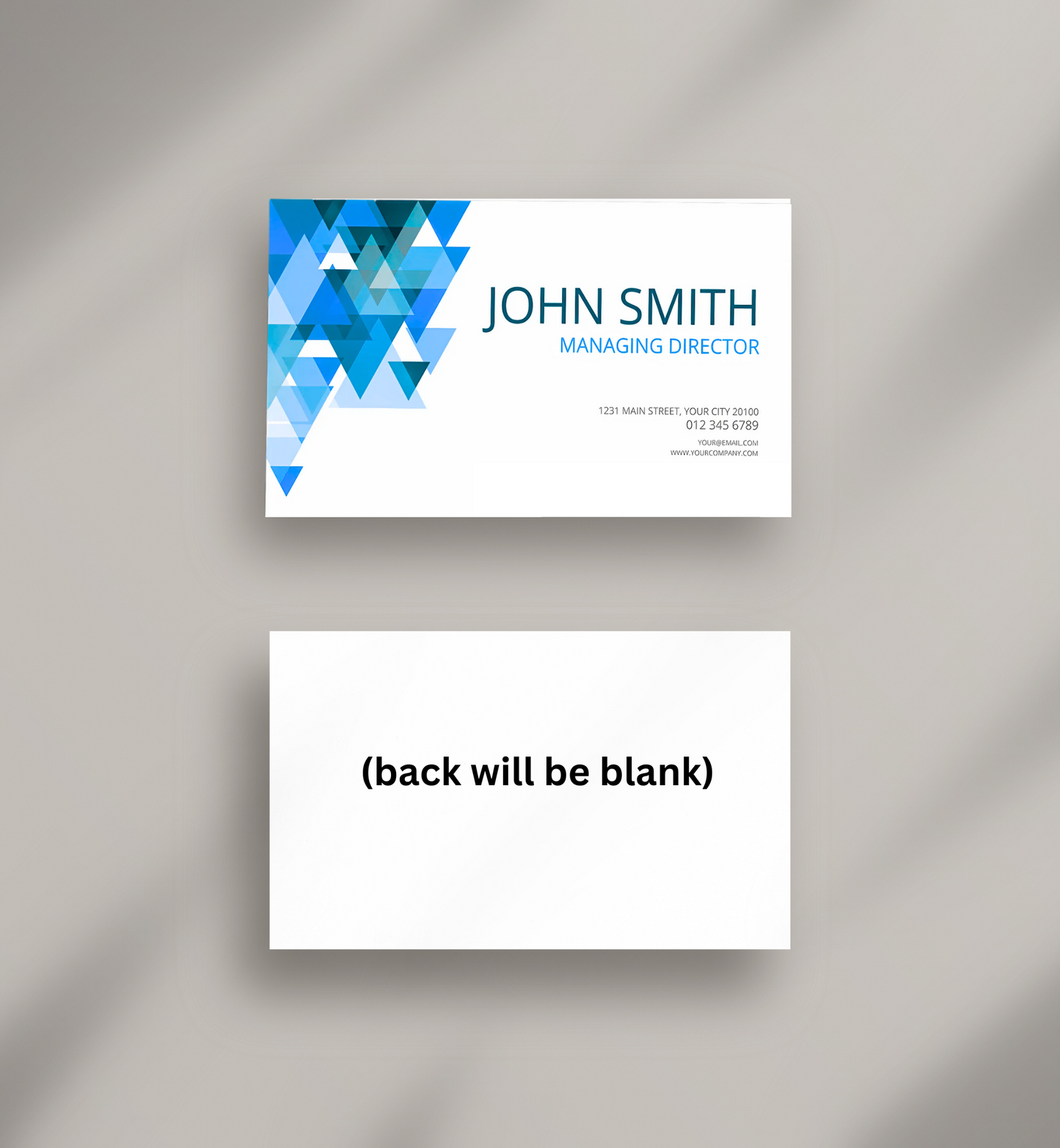 Custom Single-Sided Business Card