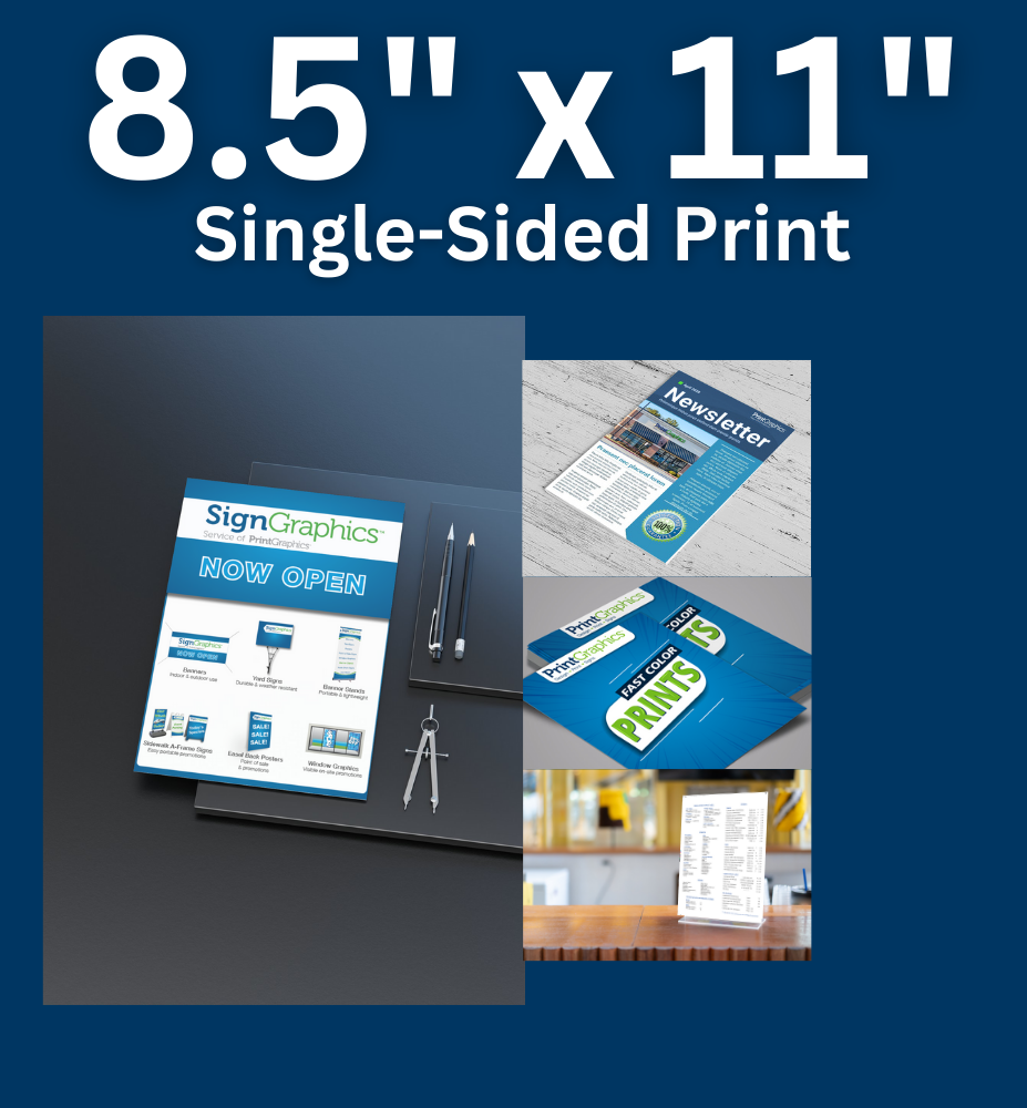 8.5"x11" Single-Sided Prints