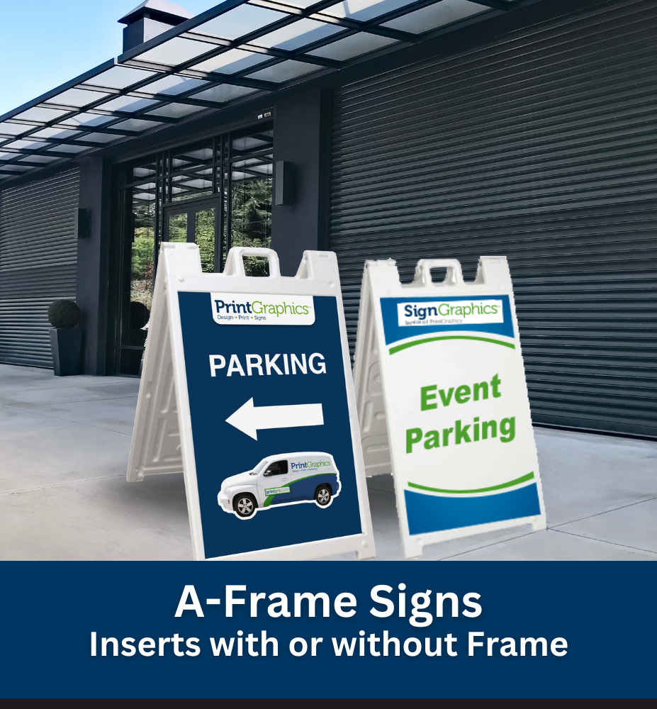 A Frame Signage Support A-Frame Sign Inserts (Stand Add-on Available) – PrintGraphics OnDemand ...