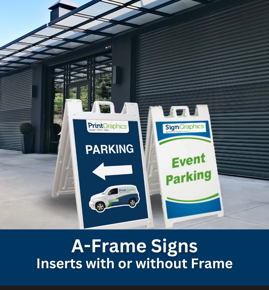 A-Frame Sign Inserts (Stand Add-on Available)